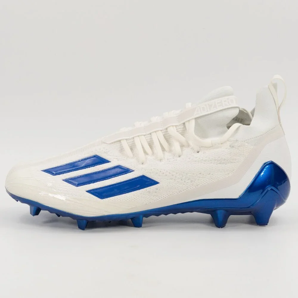 Adidas Adizero Primeknit 'White Royal Blue' GV9621 Football Cleats Multi Size